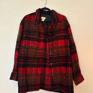 The Limited Red and Green Plaid Flannel